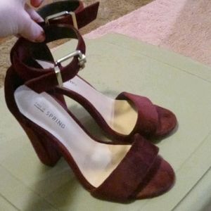 Velvet heels